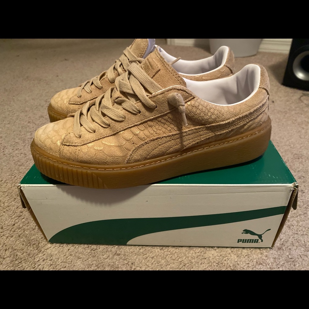 Puma Platform Gold Exotic Skin - Picture 2 of 7